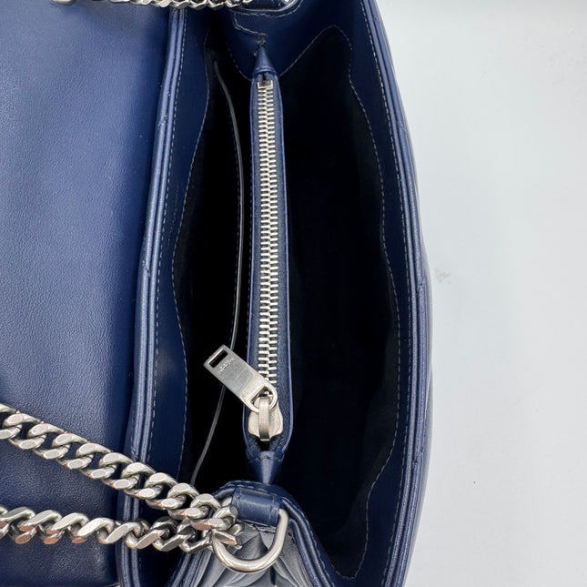 Sac Loulou Small Saint Laurent Bleu Marine