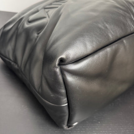 Sac Grand Cabas Saint Laurent cuir nappa noir