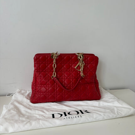 Sac Dior Grand Shopping Rouge