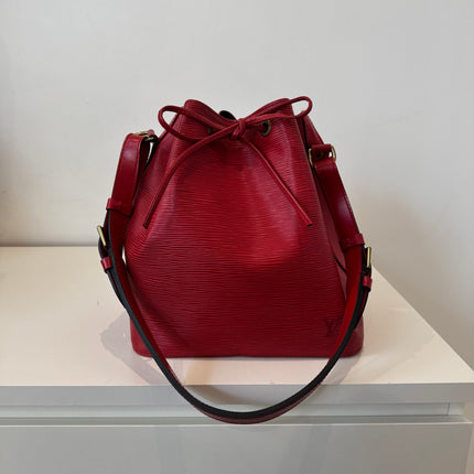 Sac Louis Vuitton Noé PM Épi Rouge