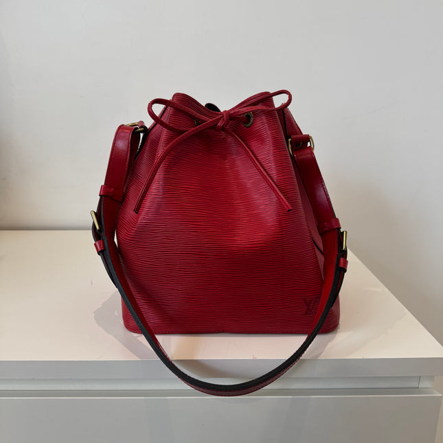 Sac Louis Vuitton Noé PM Épi Rouge