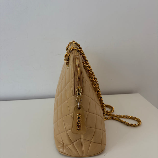 Sac Chanel shopping épaule Beige