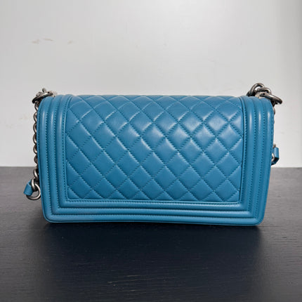 Sac Chanel Boy Medium Bleu