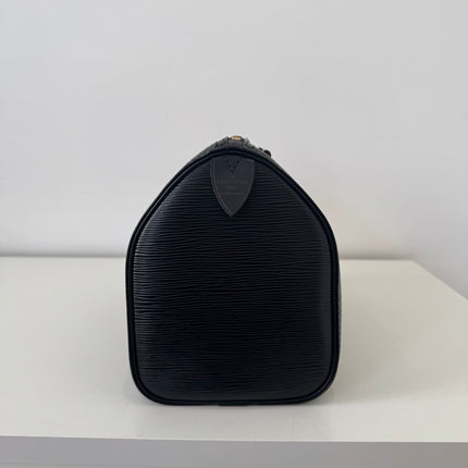 Sac Louis Vuitton Speedy 30 Cuir Épi Noir