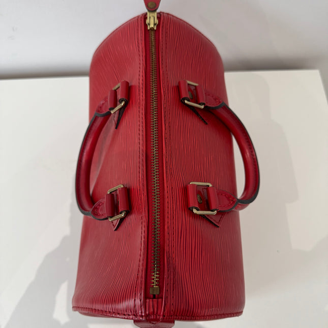 Sac Louis Vuitton Speedy 25 Épi Rouge