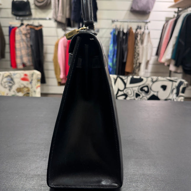 Kelly 32 Hermès Box Noir