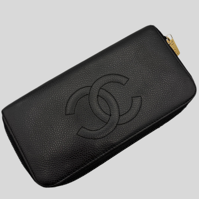 Portefeuille Chanel cuir caviar