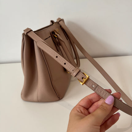 Sac Prada Galleria moyen vieux rose