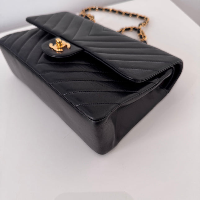 Sac Chanel Timeless 25 cm Chevrons Noir