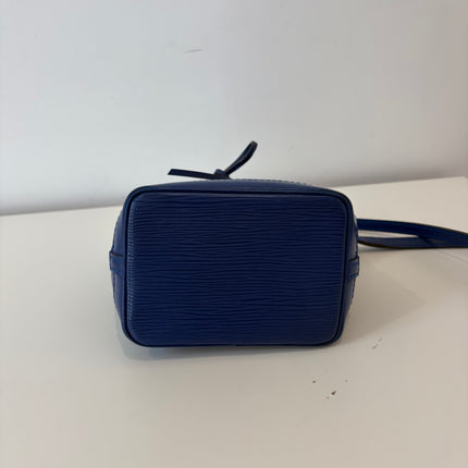 Sac Louis Vuitton Nano Noé Cuir Épi Marine
