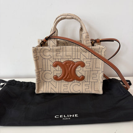 Sac Celine Cabas Thais beige
