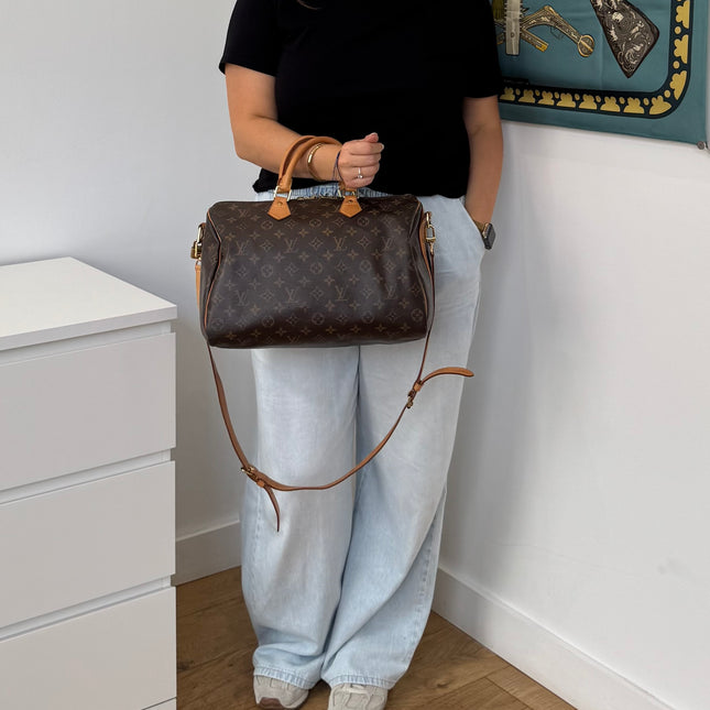 Sac Louis Vuitton Speedy 35 Monogram bandoulière