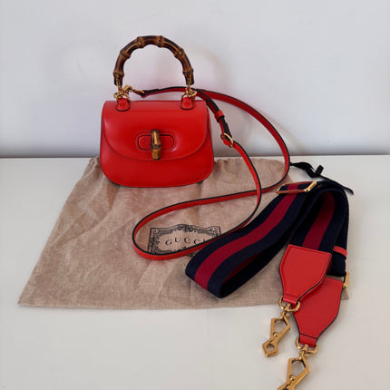 Sac Gucci Bamboo 1947 mini orange