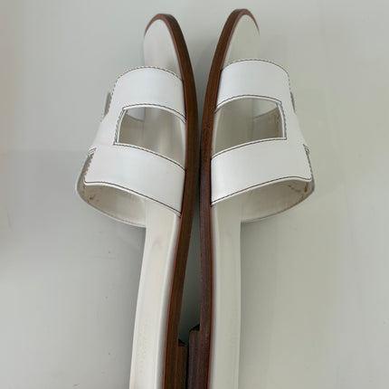 Sandales Oran Hermès Blanches T41