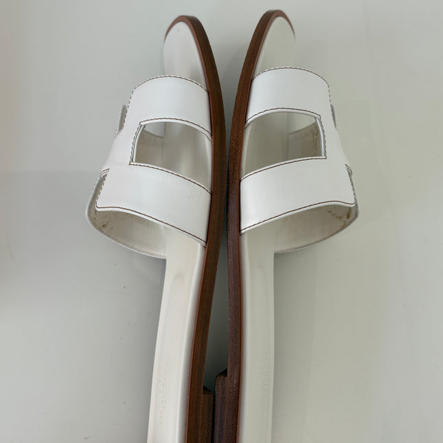 Sandales Oran Hermès Blanches T41