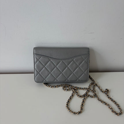 Sac Chanel Wallet on chain Gris argent