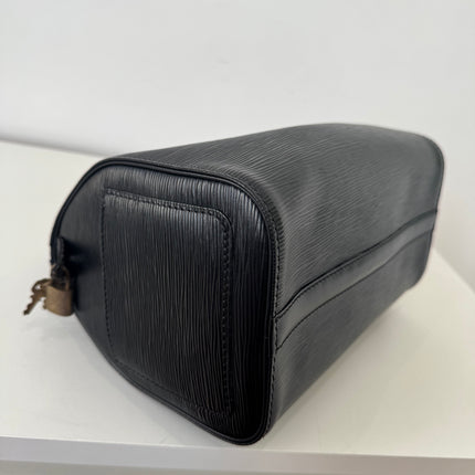 Sac Louis Vuitton Speedy 30 Cuir Épi Noir
