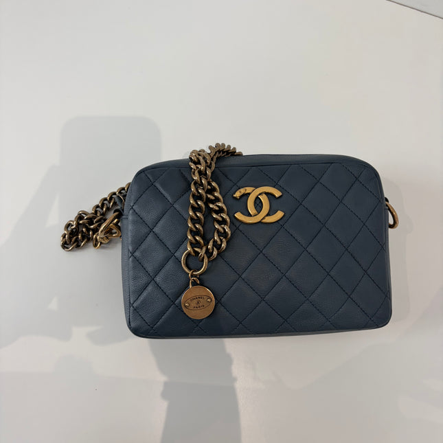 Sac Chanel Caméra Bleu éteint