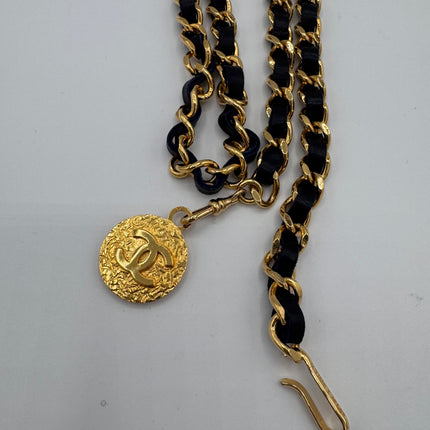 Ceinture Chanel Vintage Marine