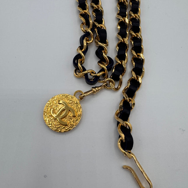Ceinture Chanel Vintage Marine