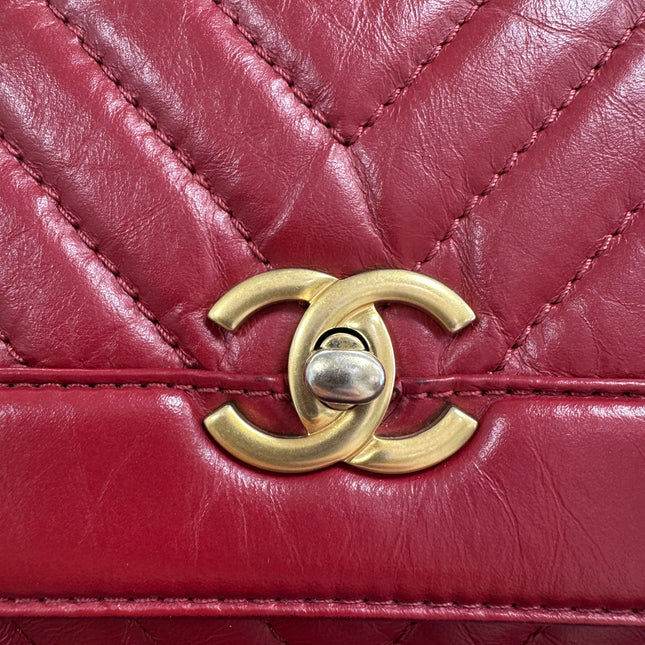 Sac Top Handle Chevron Chanel