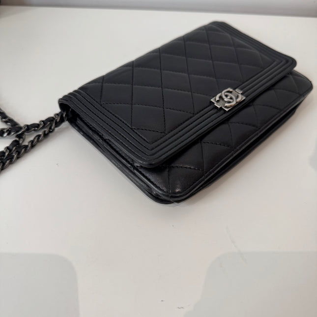 Sac Chanel Wallet on chain Boy Noir
