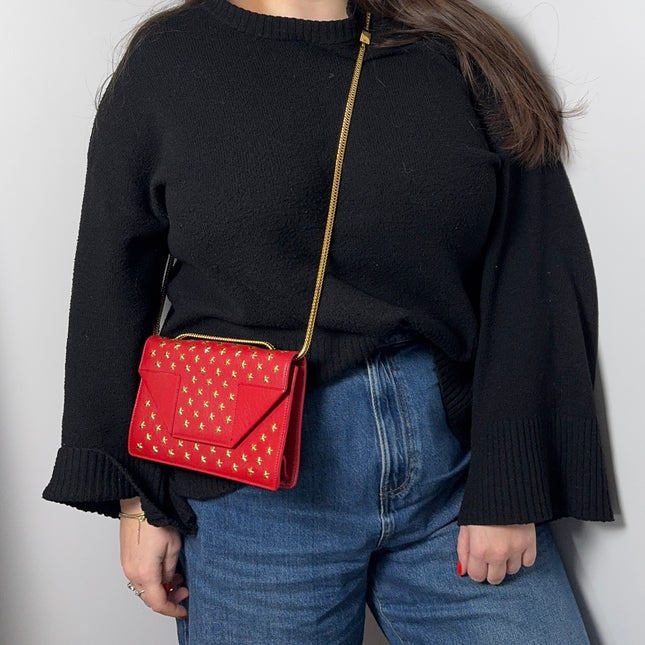 Sac Betty Chain Saint Laurent Rouge Étoiles