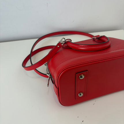 Sac Louis Vuitton BB Alma Cuir Épi Rouge
