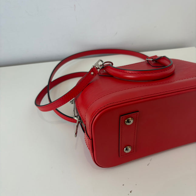 Sac Louis Vuitton BB Alma Cuir Épi Rouge