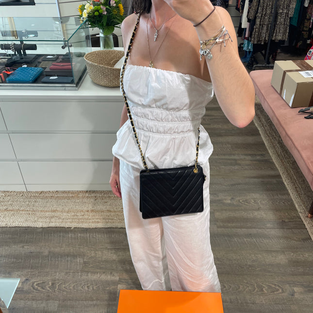 Sac Caméra Chevrons Chanel