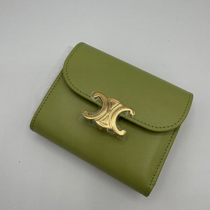 Portefeuille Céline triomphe vert sauge