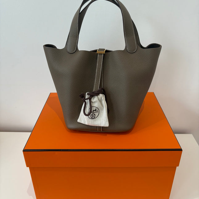 Sac Hermes Picotin 22 Étoupe