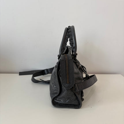Sac Balenciaga City Small gris foncé