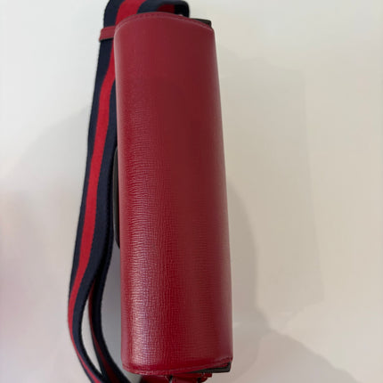 Sac Gucci Horsebit 1955 PM Cuir Rouge Éteint