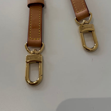Bandoulière Louis Vuitton de sac réglable cuir naturel