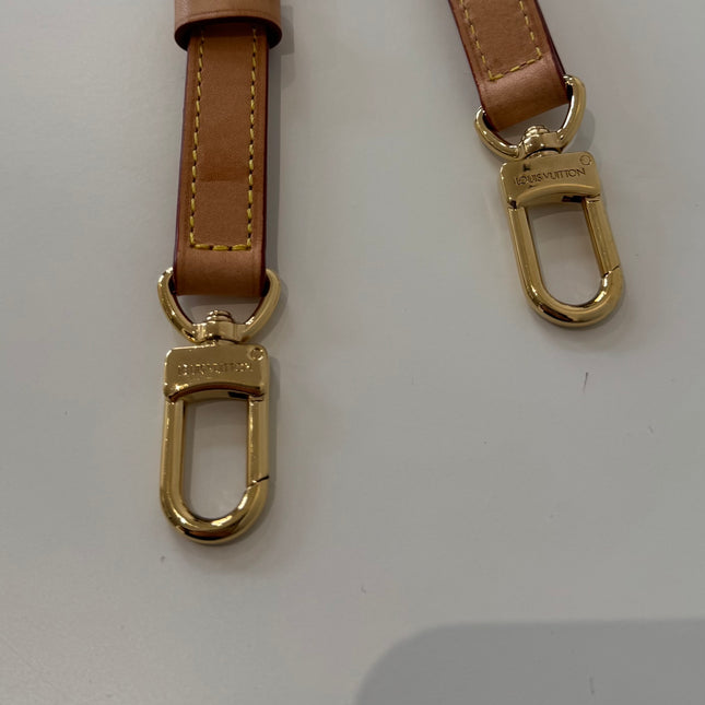 Bandoulière Louis Vuitton de sac réglable cuir naturel