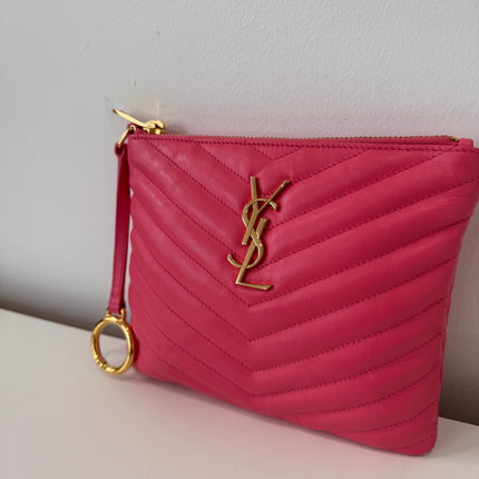 Pochette rose saint Laurent new jolie