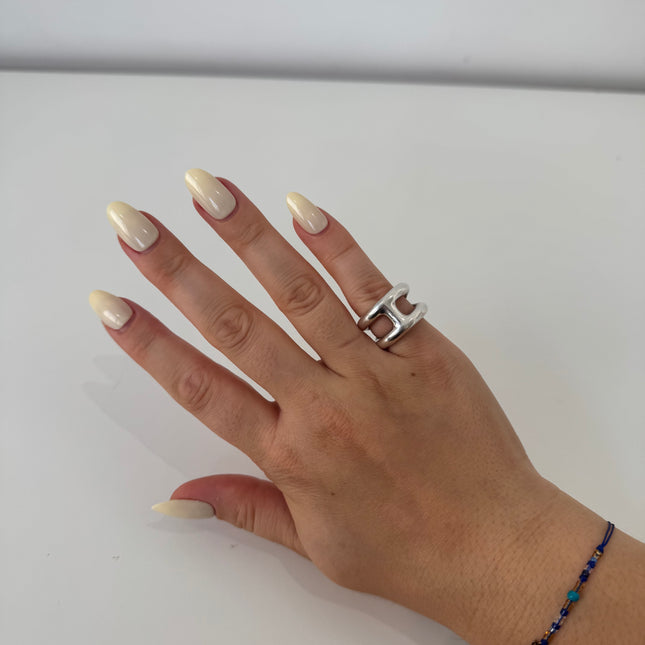 Bague Hermès Osmose T49 PM Argent 925