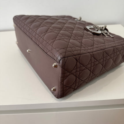 Sac Dior Lady Dior Large Prune