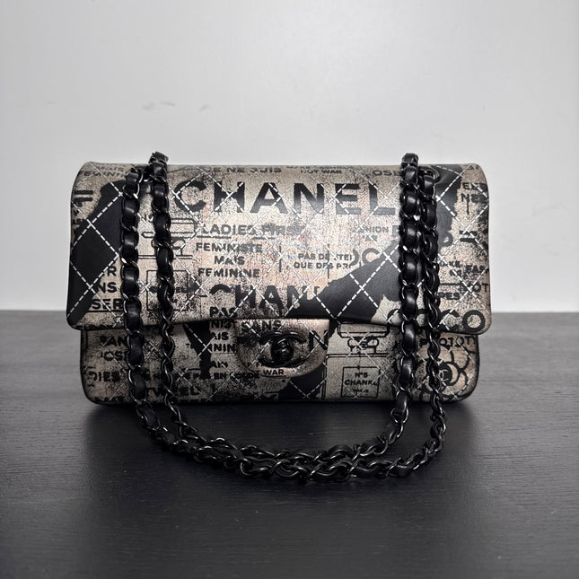 Sac Chanel Timeless édition limitée Graffiti Ladies first