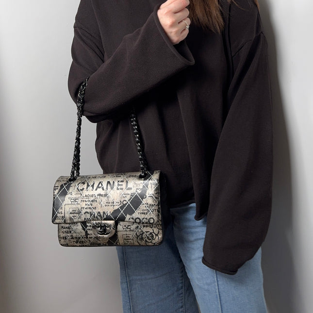 Sac Chanel Timeless édition limitée Graffiti Ladies first