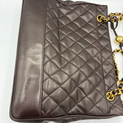 Sac Chanel shopping chocolat