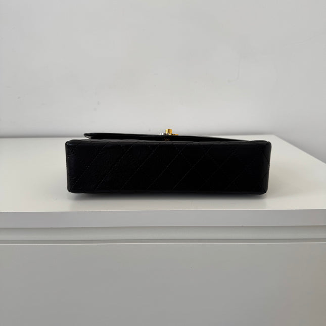 Sac Chanel vintage Fermoir bicolore noir