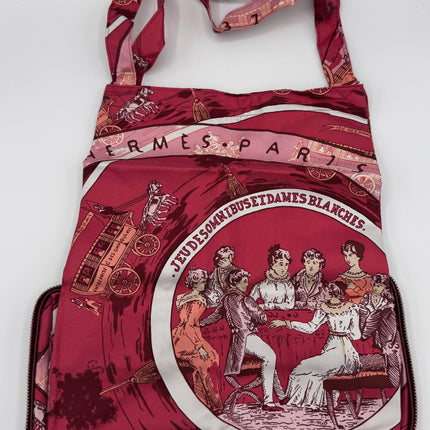 Sac Hermès en soie Jeu des Omnibus