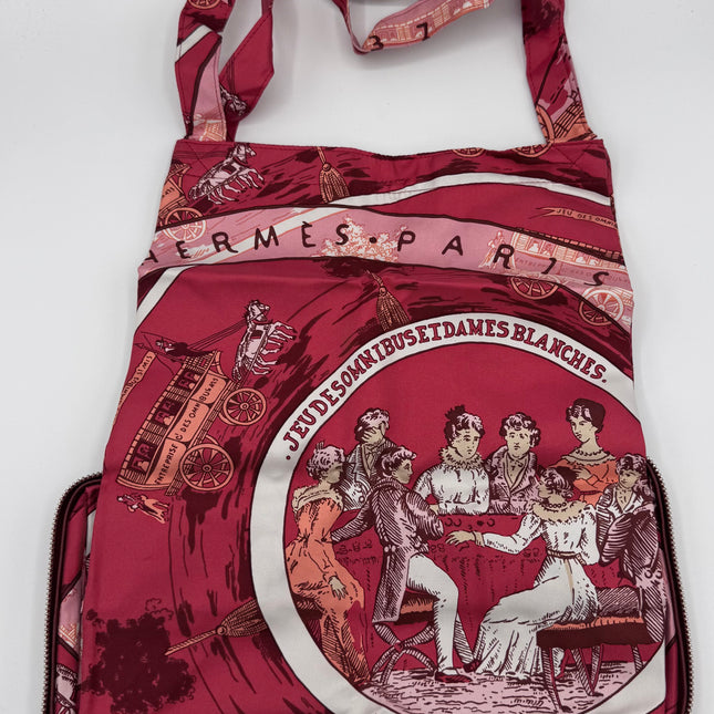 Sac Hermès en soie Jeu des Omnibus