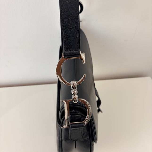 Sac Dior Saddle moyen noir