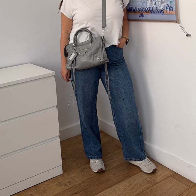 Sac Balenciaga City Small Gris souris