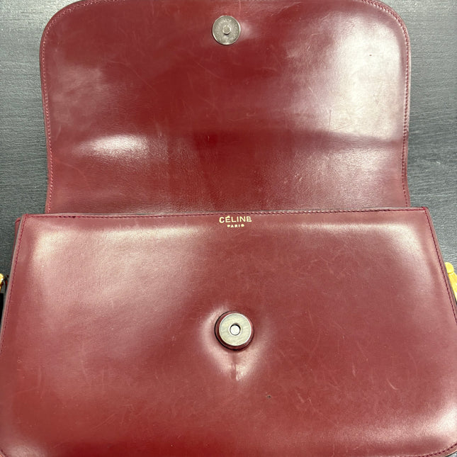 Sac Céline Vintage Rouge foncé