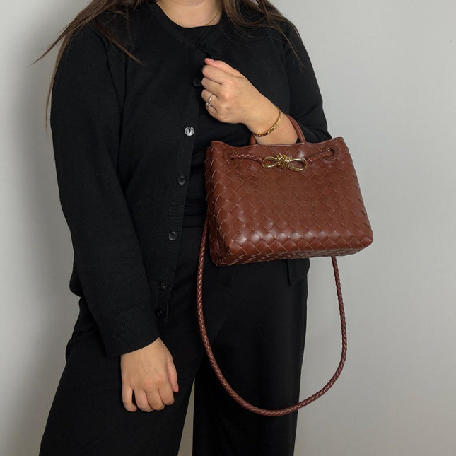 Sac Andiamo Petit Bottega Veneta Marron Sapele