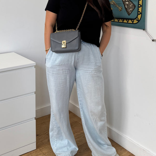 Sac Celine C bag gris bandoulière